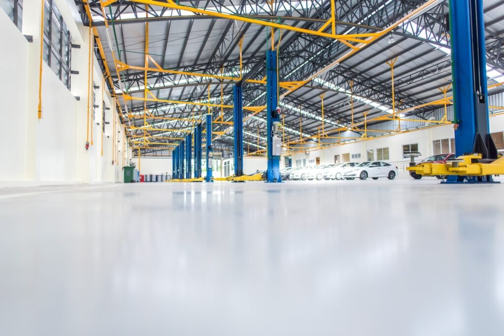 heavy-duty floor coatings, forklift-resistant flooring, industrial floor solutions, durable floor coatings, CompletedCoatings