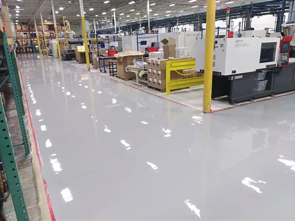 heavy-duty floor coatings, forklift-resistant flooring, industrial floor solutions, durable floor coatings, CompletedCoatings epoxy vs polyurethane flooring, Completed Coatings, polyaspartic San Diego, best garage floor coating, UV stable floor coating, hot tire resistant coating
