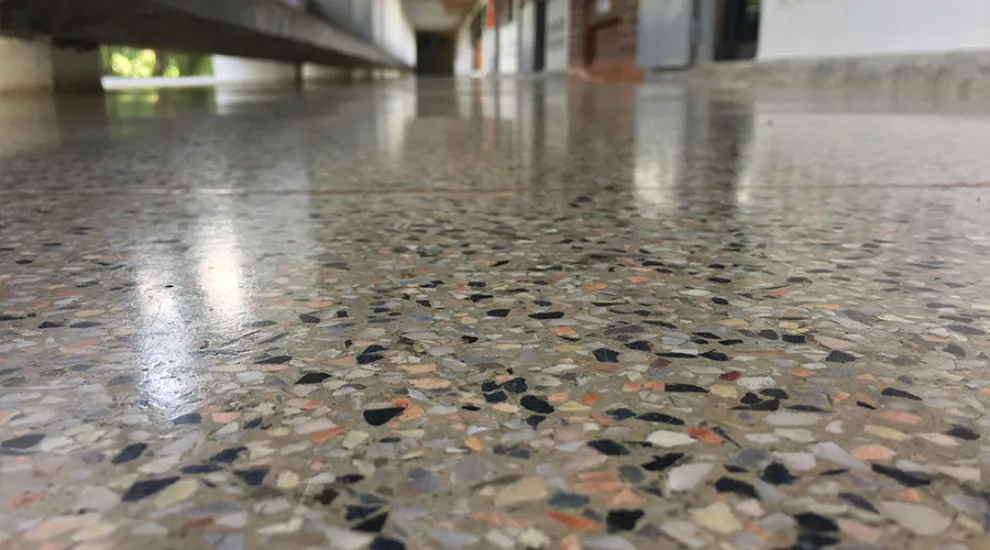 terrazzo-style polishing, affordable terrazzo San Diego, innovative polishing solutions, Completed Coatings, terrazzo alternative epoxy vs polyurethane flooring, Completed Coatings, polyaspartic San Diego, best garage floor coating, UV stable floor coating, hot tire resistant coating epoxy vs polyurethane flooring, Completed Coatings, polyaspartic San Diego, best garage floor coating, UV stable floor coating, hot tire resistant coating